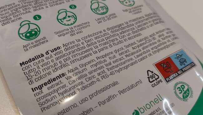Bionell | Maschera Vello per Trattamento Intensivo Viso, 6x30ml
